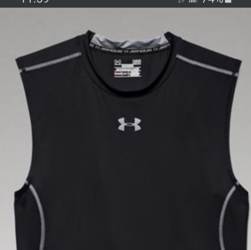 Under armour heat gear muscle shirt